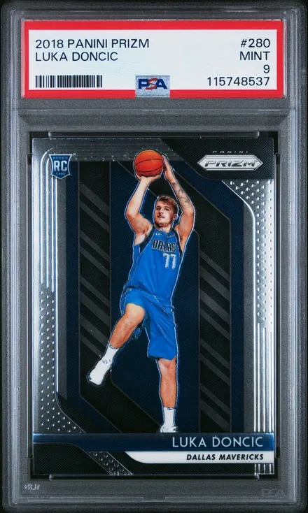 2018-19 Prizm Luka Dončić Base PSA 9