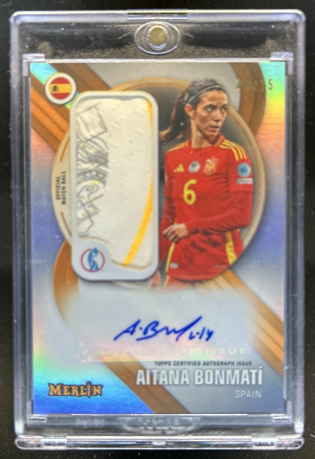 2025 Topps Merlin Euro Matchball Signatures Auto